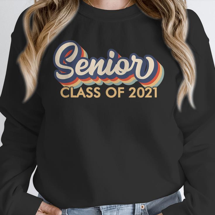 Senior 2021 Grad Shirt Retro 2021 Graduation Unisex Sweatshirt