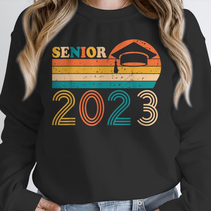 Senior 2023 Retro Class Of 2023 Seniors Graduation 23 Unisex Sweatshirt