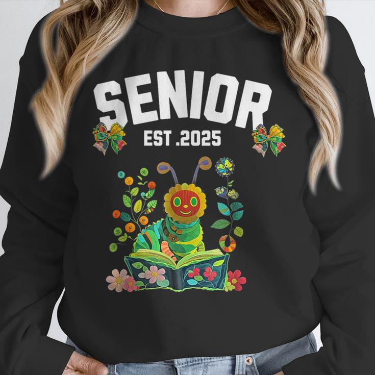 Senior 2025 Graduation Caterpillar For Kids Cute Coquette Unisex Sweatshirt
