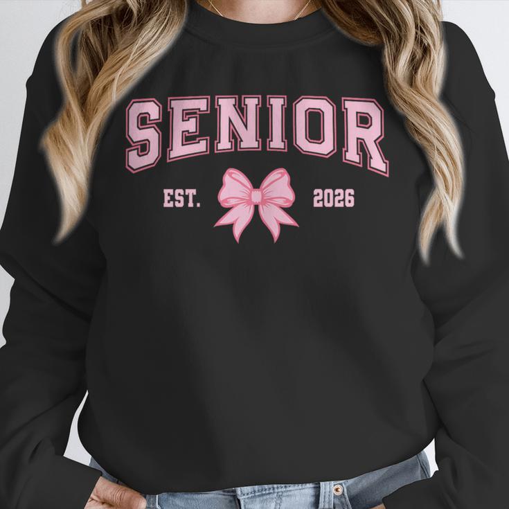 Senior 2026 Class Of 2026 Coquette Pink Bow Graduation 2026 Unisex Sweatshirt