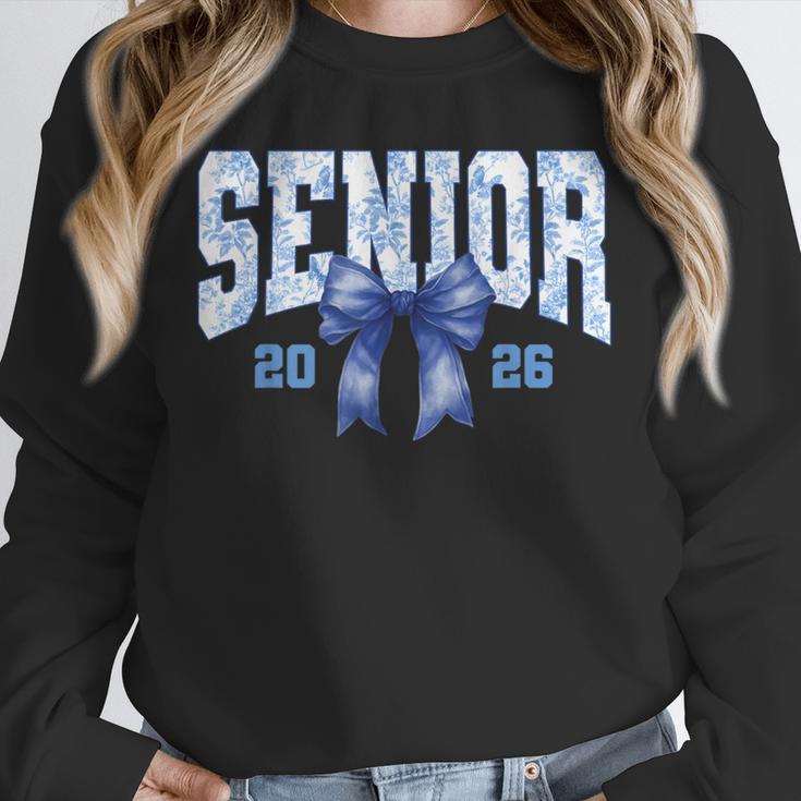 Senior 2026 Class Of 2026 Toile Coquette Bow Graduation 2026 Unisex Sweatshirt