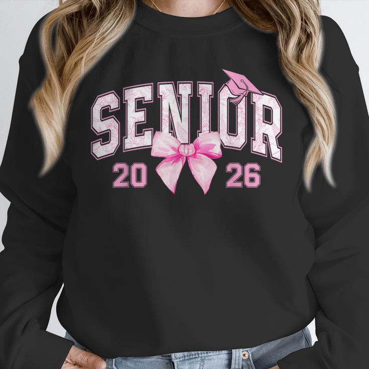 Senior 2026 Coquette Pink Bow Girls Class Of 2026 Graduation Unisex Sweatshirt