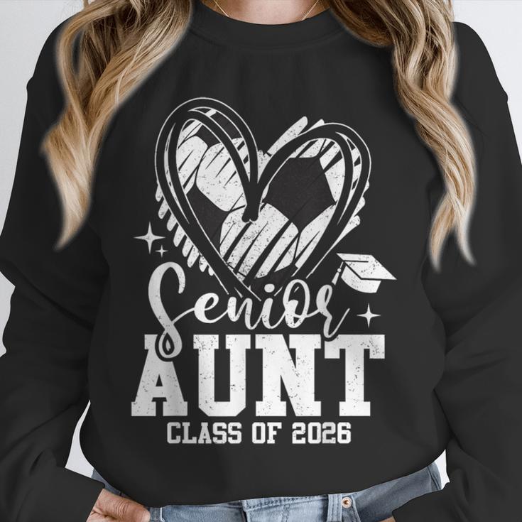 Senior Aunt Class Of 2026 Soccer Graduation Heart Unisex Sweatshirt