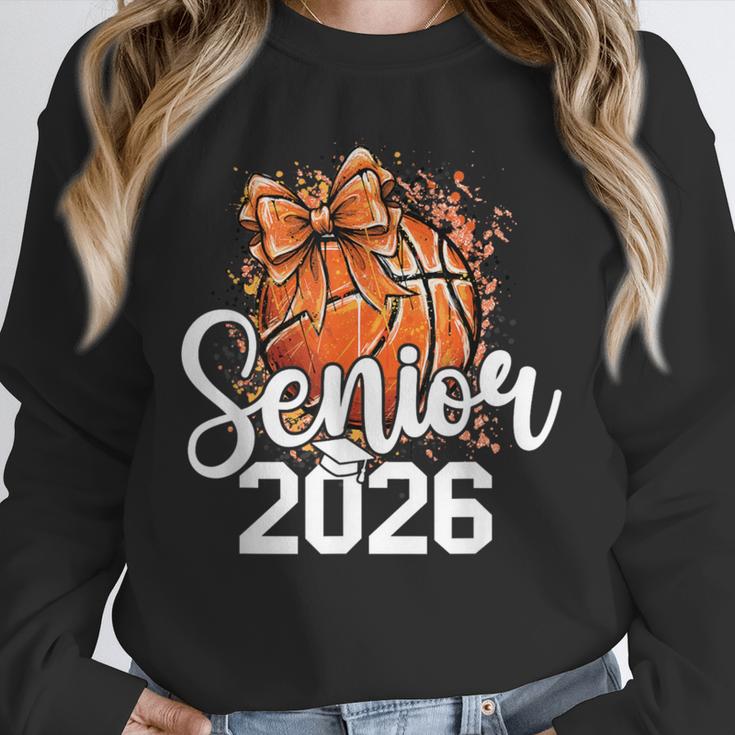 Senior Basketball Class Of 2026 Coquette Graduation Day Unisex Sweatshirt