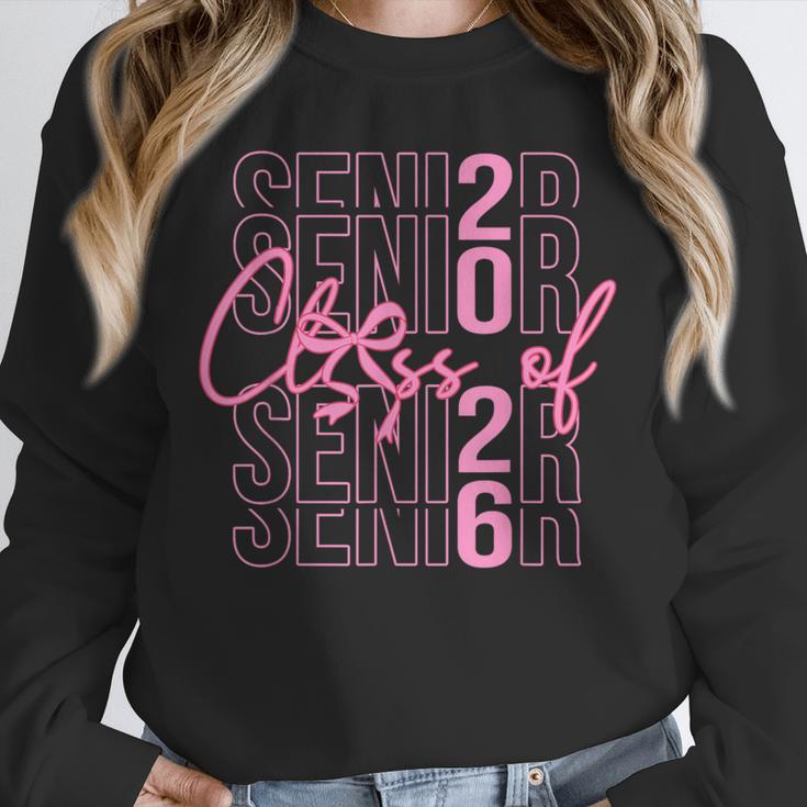 Senior Class Of 2026 Coquette Bow Graduation 2026 Girl Women Unisex Sweatshirt