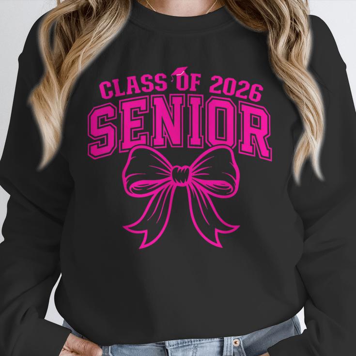 Senior Class Of 2026 Coquette Pink Bow Graduation 2026 Unisex Sweatshirt