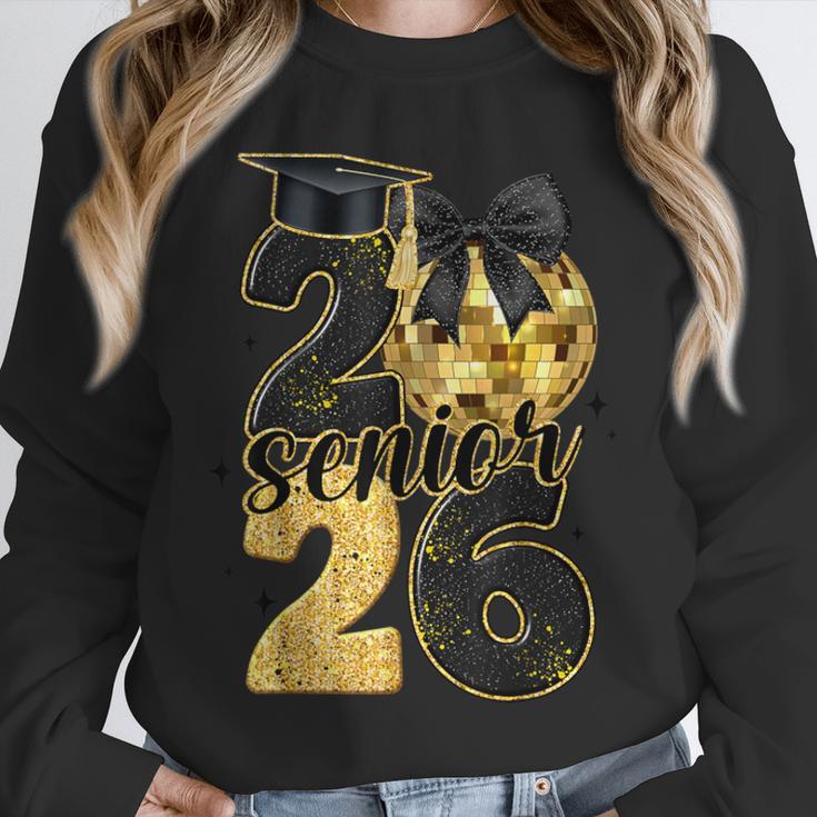 Senior Class Of 2026 Senior Girl Graduation Cap Coquette Bow Unisex Sweatshirt