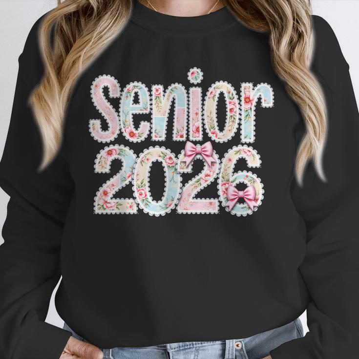 Senior Class Of 2026 Graduation 2026 Coquette Pink Bow Cute Unisex Sweatshirt