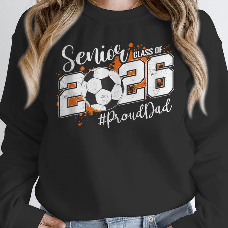 Senior Dad Class Of 2026 Soccer Ball Graduation Unisex Sweatshirt
