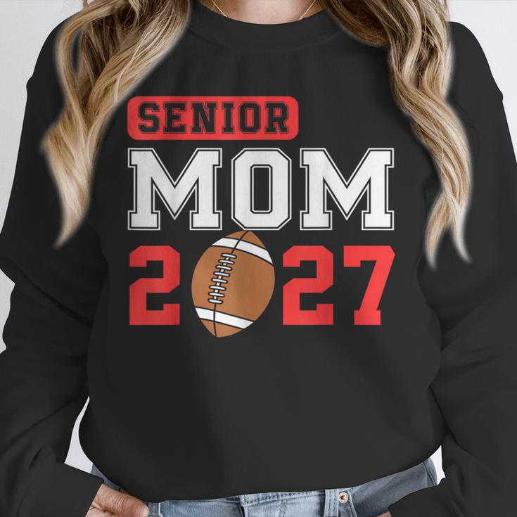 Senior Football Mom 2027 Team Class Of 2027 Graduation Mom Unisex Sweatshirt