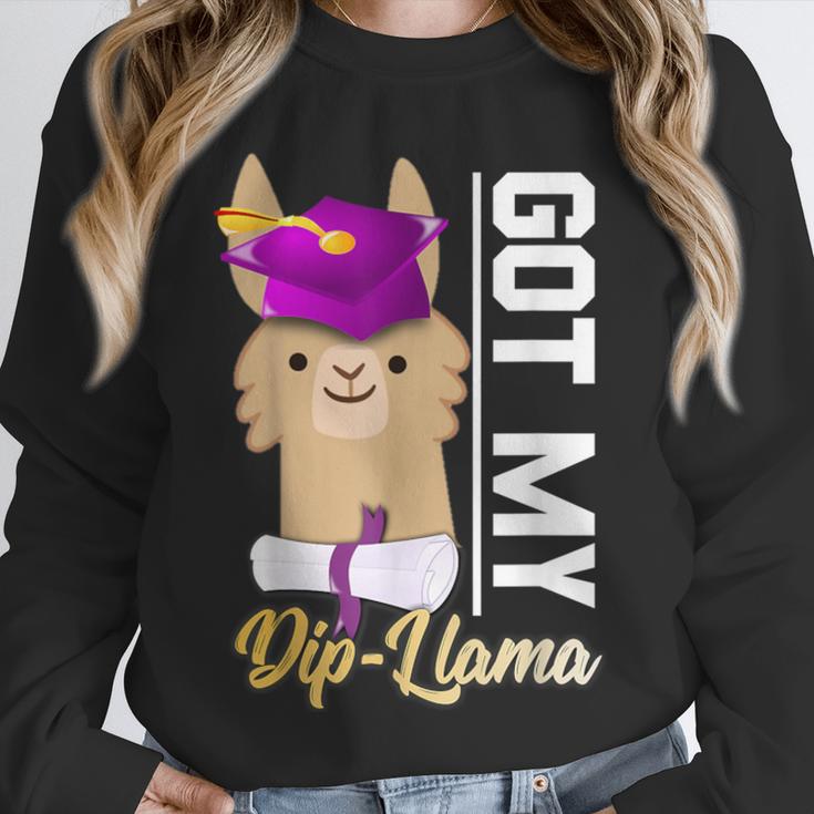 Senior Graduation TShirt 2019 Got My Diploma Llama Pun Shirt Unisex Sweatshirt