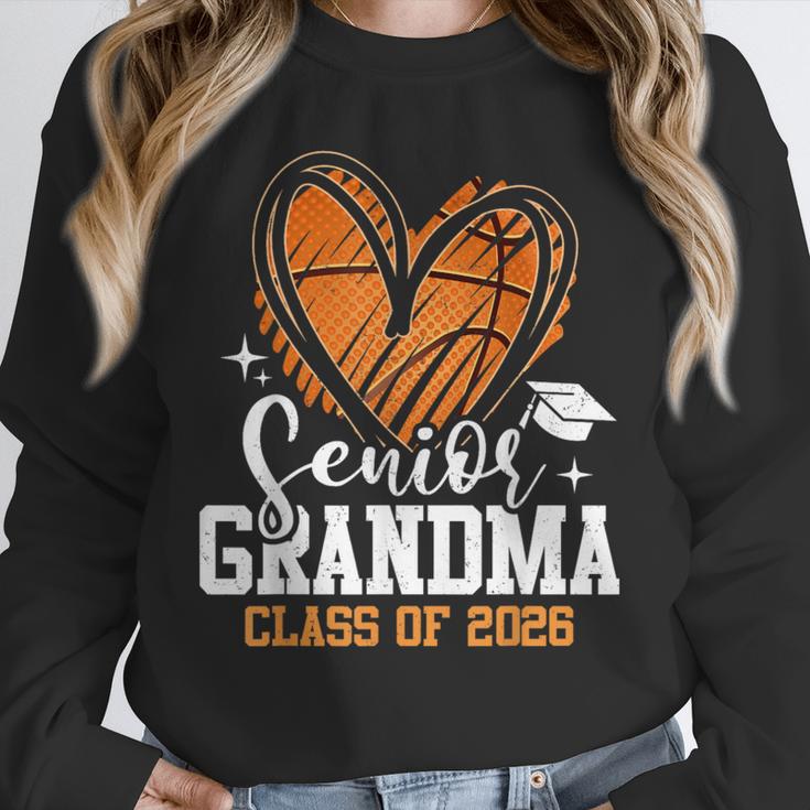 Senior Grandma Class Of 2026 Basketball Graduation Heart Unisex Sweatshirt