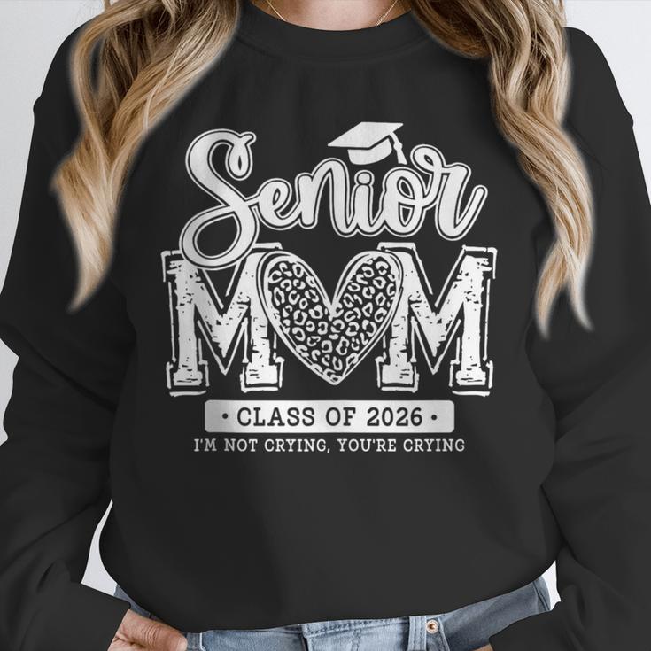 Senior Mom Class Of 2026 Senior Mama 2026 Graduation Leopard Unisex Sweatshirt