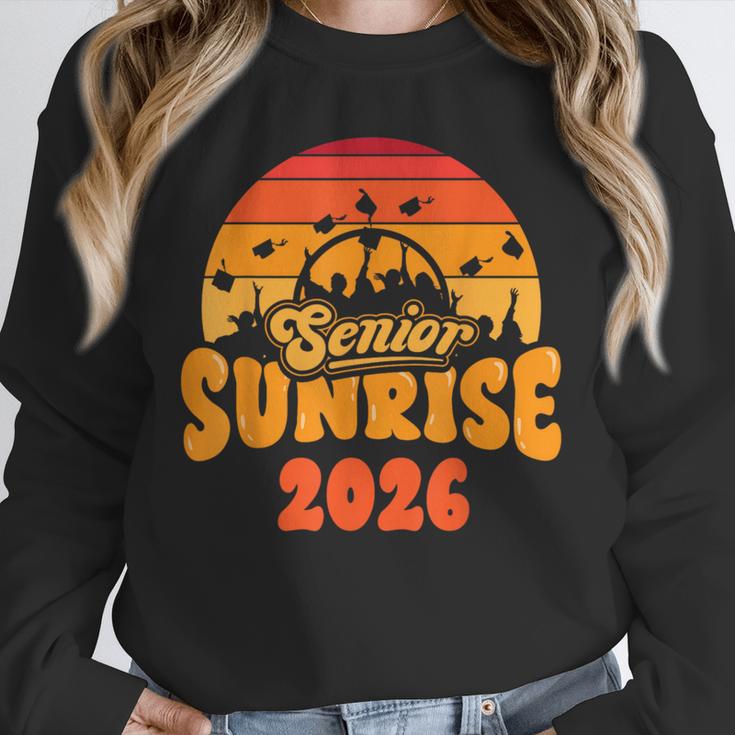 Senior Sunrise Class Of 2026 Graduation Proud Graduate Retro Unisex Sweatshirt