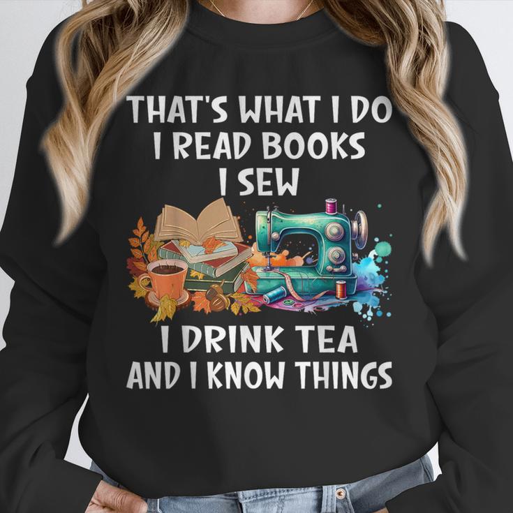Sewing Reading Books Drinking Tea Sew Sewist Unisex Sweatshirt Sewing Reading Books Drinking Tea Sew Sewist Unisex Sweatshirt