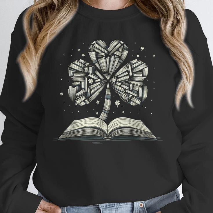 Shamrock Books St Patricks Day Bookworm Librarian Unisex Sweatshirt Shamrock Books St Patricks Day Bookworm Librarian Unisex Sweatshirt