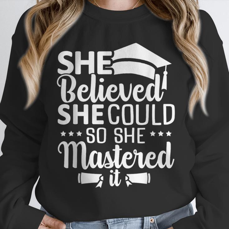 She Believed She Could So She Mastered It Graduation 2023 Unisex Sweatshirt