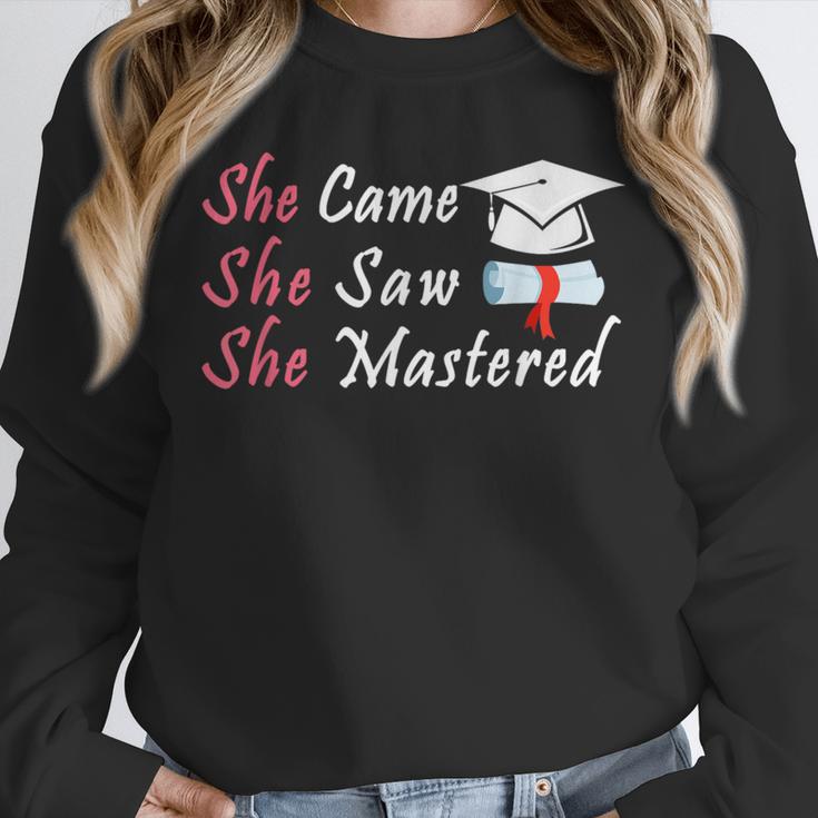 She Came She Saw She Mastered Graduation Unisex Sweatshirt