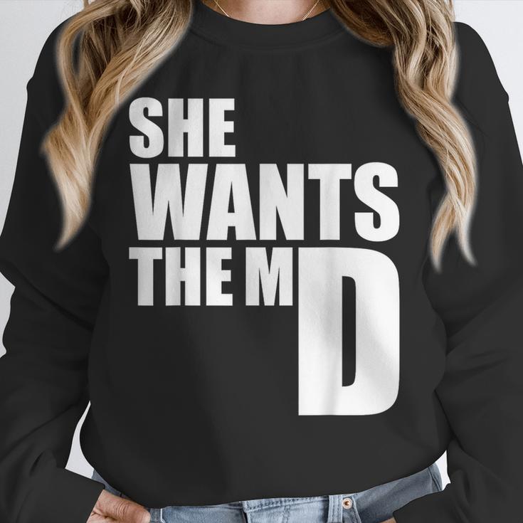 She Wants The MD Shirt Medical Graduation Doctor Unisex Sweatshirt