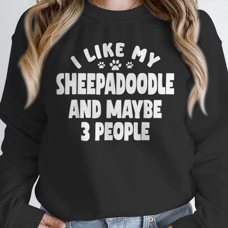 Sheepadoodle Fur Parent Sheeppoo Lover Dog Owner Introvert Unisex Sweatshirt