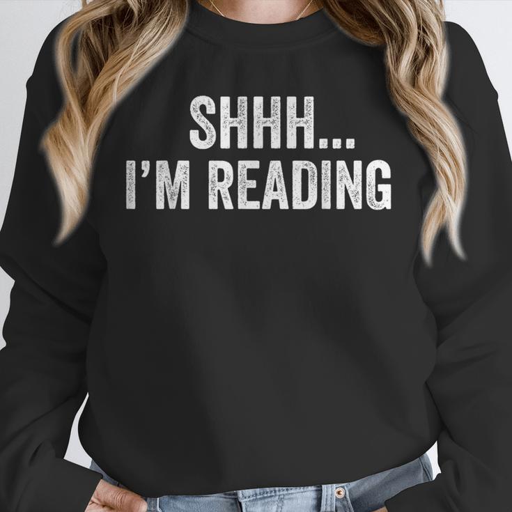 Shhh I'm Reading Book Lover Bookish Read Lover Outfit Unisex Sweatshirt