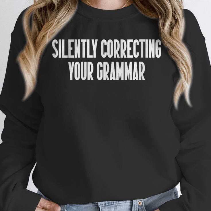 Silently Correcting Your Grammar Introvert Unisex Sweatshirt Silently Correcting Your Grammar Introvert Unisex Sweatshirt