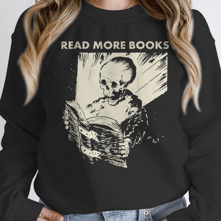 Skeleton Read More Books Unisex Sweatshirt