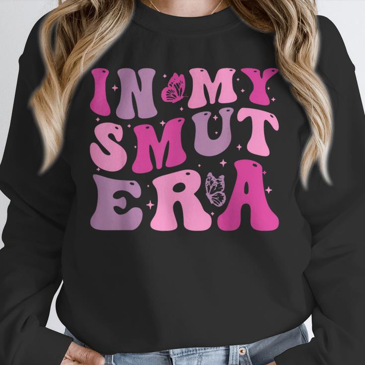 In My Smut Era Groovy Smut Book Reading Spicy Book Romance Unisex Sweatshirt