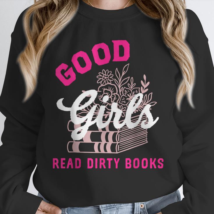 Smutty Book Merch Good Girls Read Dirty Books Smut Readers Unisex Sweatshirt