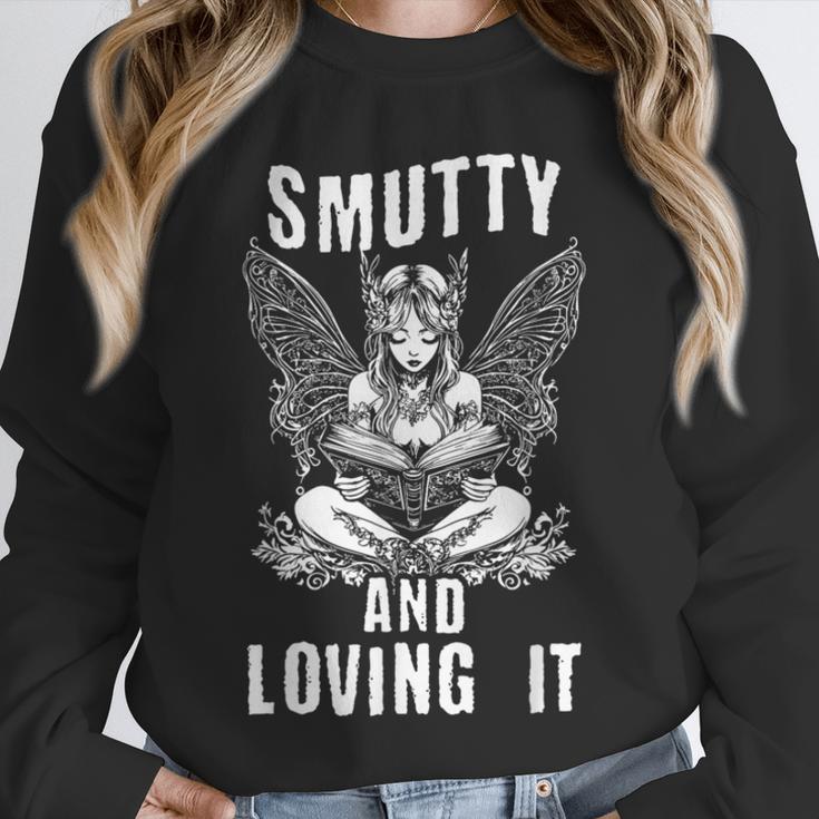 Smutty And Loving It Dark Fantasy Spicy Book Lover Unisex Sweatshirt