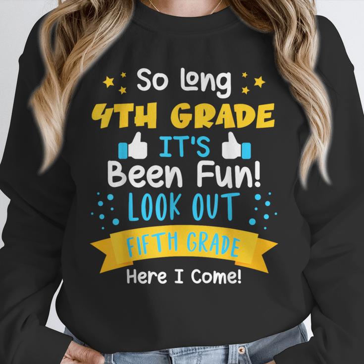 So Long 4th Grade Graduation 2025 School 5th Grade Here Come Unisex Sweatshirt