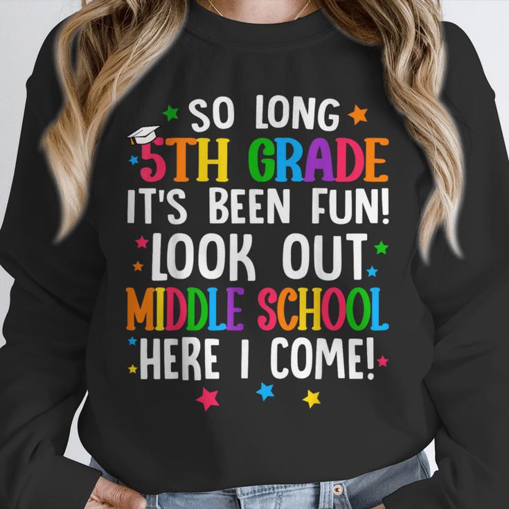 So Long 5th Grade Graduation Middle School Here I Come Kids Unisex Sweatshirt