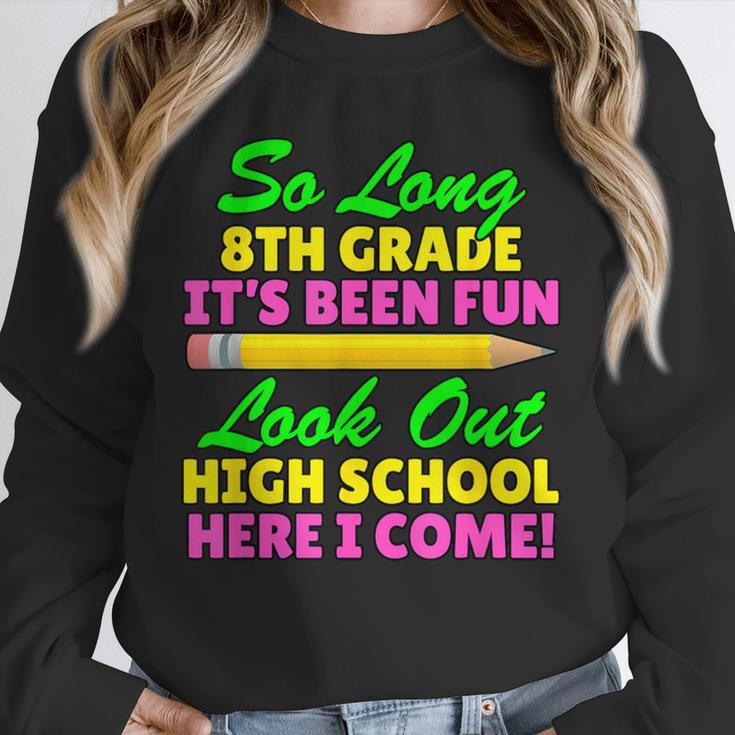 So Long 8th Grade Hello High School Graduation Unisex Sweatshirt