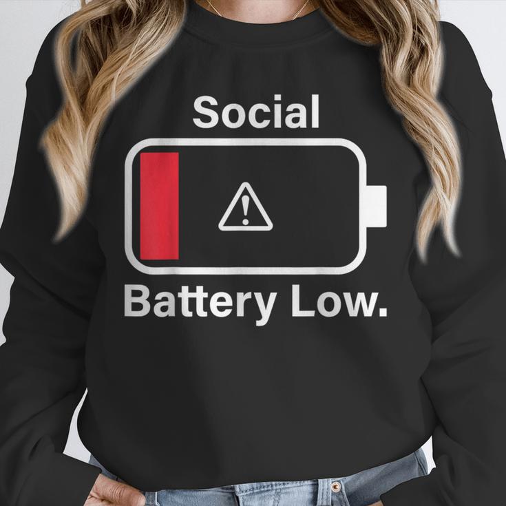Social Battery Low Anti-Social Introvert Unisex Sweatshirt Social Battery Low Anti-Social Introvert Unisex Sweatshirt