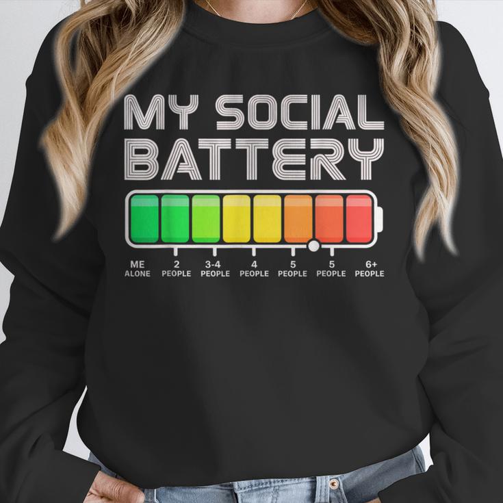 Social Battery Low Energy Antisocial Introvert Unisex Sweatshirt Social Battery Low Energy Antisocial Introvert Unisex Sweatshirt