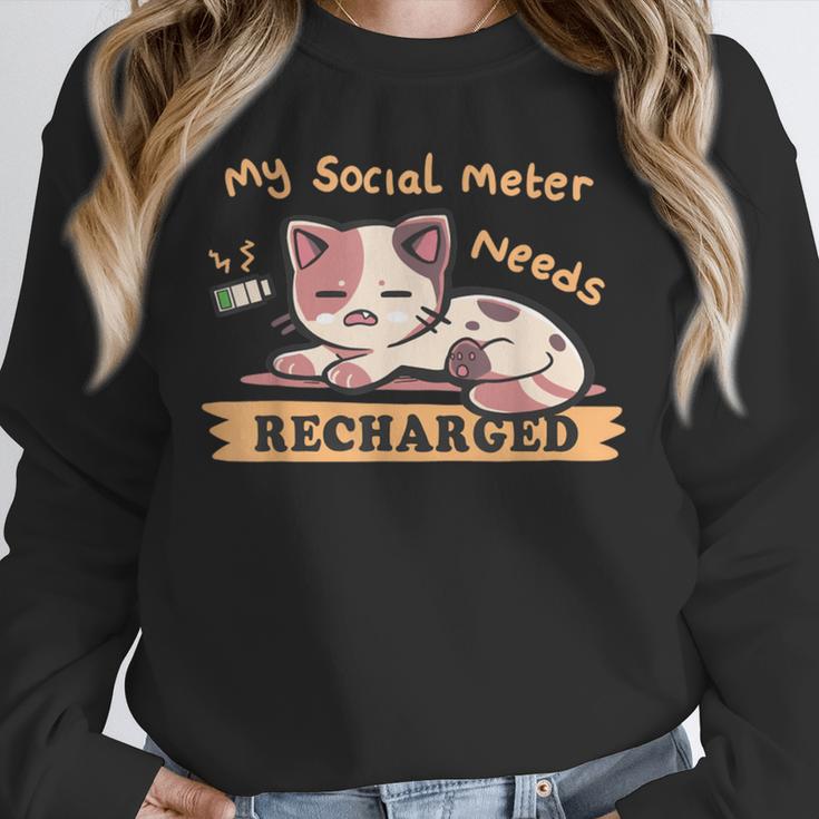 Social Meter Recharge Social Meter For Introverts Unisex Sweatshirt Social Meter Recharge Social Meter For Introverts Unisex Sweatshirt