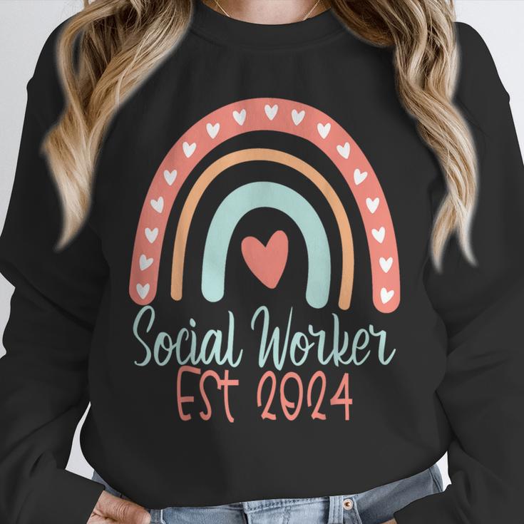 Social Worker Work MSW BSW Graduation 2024 Masters Degree Unisex Sweatshirt