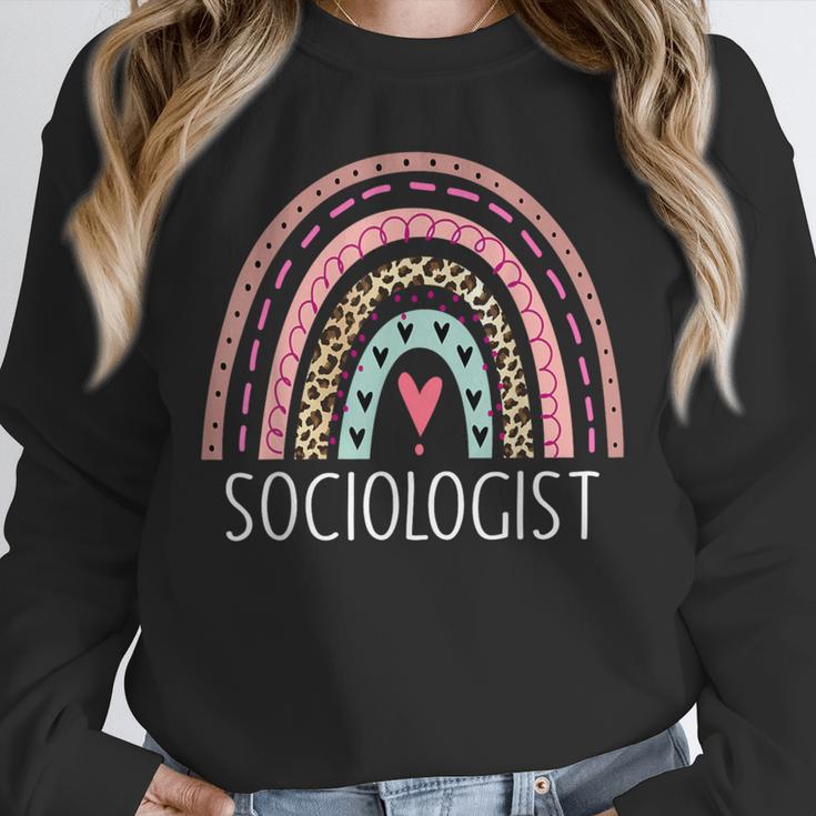 Sociologist Sociology Teacher Graduation Rainbow Unisex Sweatshirt