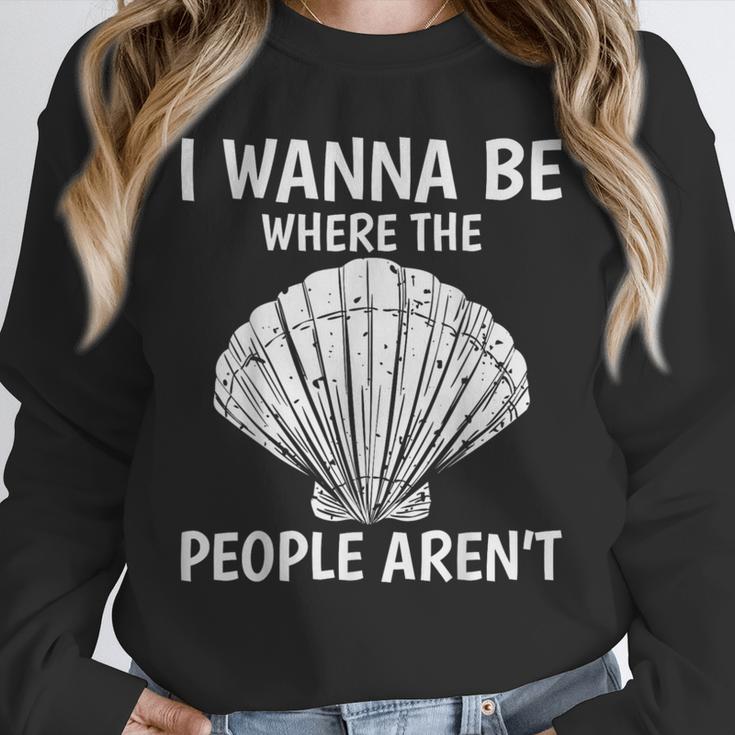 Solitude Introverts I Wanna Be Where The People Aren't Unisex Sweatshirt Solitude Introverts I Wanna Be Where The People Aren't Unisex Sweatshirt