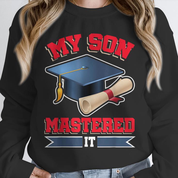 My Son Mastered It Shirt Masters Tee Graduate Graduation Unisex Sweatshirt