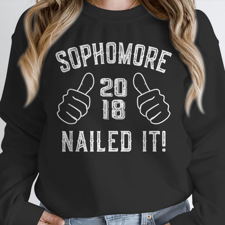 Sophomore Nailed It 2018 Graduation Unisex Sweatshirt