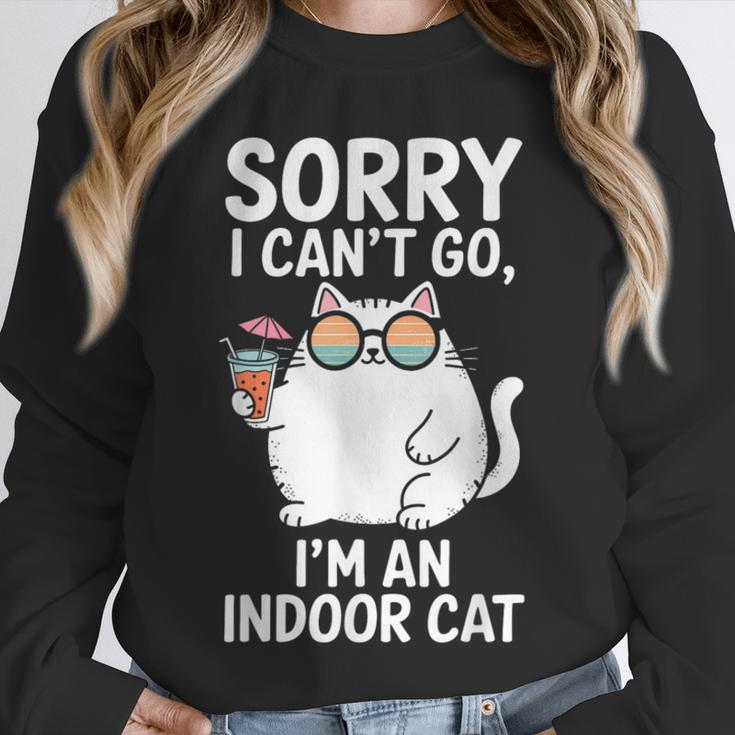 Sorry I Can’t Go I’m An Indoor Cat Introvert Cat Unisex Sweatshirt Sorry I Can’t Go I’m An Indoor Cat Introvert Cat Unisex Sweatshirt