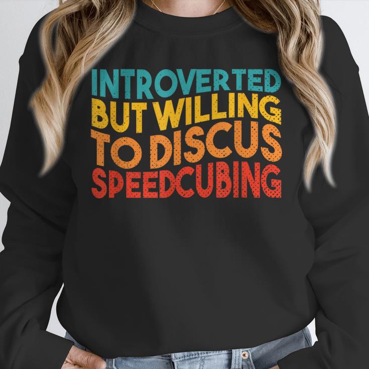 Speedcuber Introvert Cube Solver Speedsolving Speedcubing Unisex Sweatshirt