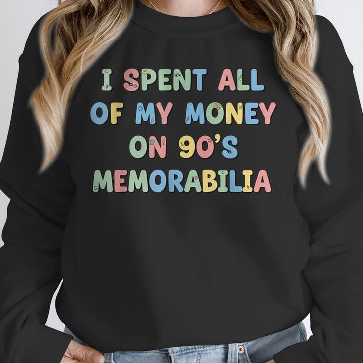 I Spent All My Money On 90's Memorabilia Nostalgia & Retro Unisex Sweatshirt I Spent All My Money On 90's Memorabilia Nostalgia & Retro Unisex Sweatshirt