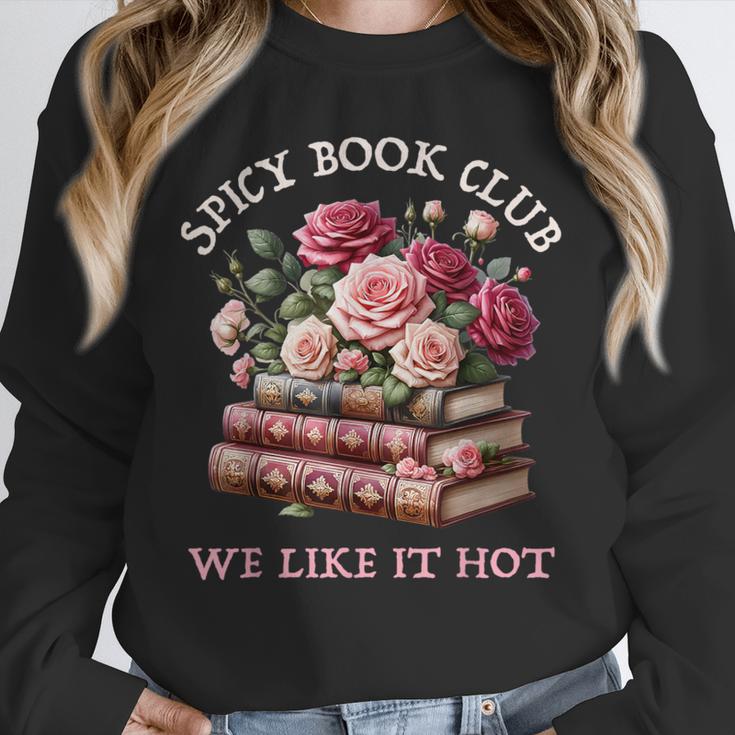 Spicy Book Club Dark Romance Reader Women Bookish Merch Cute Unisex Sweatshirt