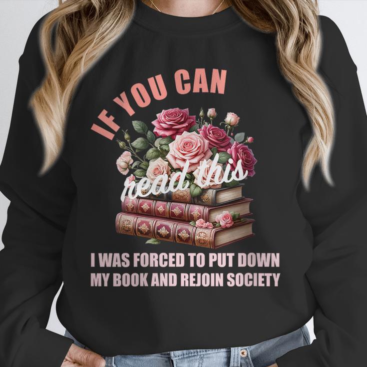 Spicy Book Lover Merch If You Can Read This Fairy Tales Now Unisex Sweatshirt