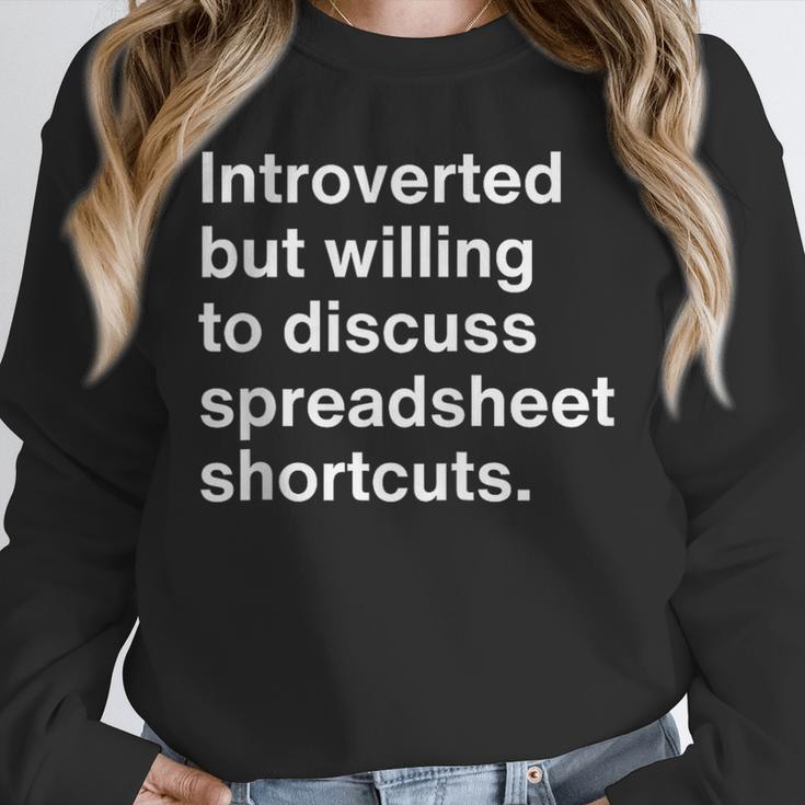 Spreadsheet Nerd Introverted Accountant Unisex Sweatshirt Spreadsheet Nerd Introverted Accountant Unisex Sweatshirt