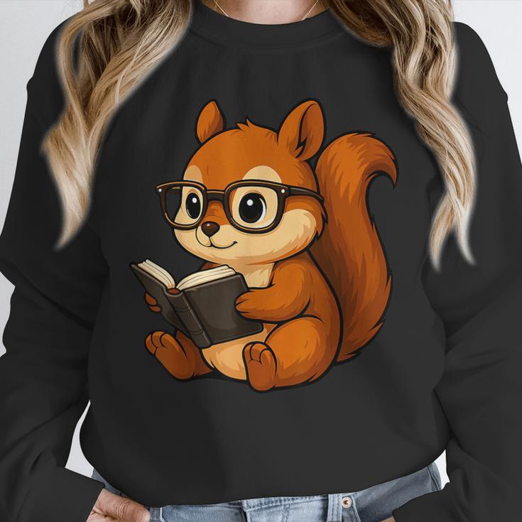 Squirrel Reading Book Lover Unisex Sweatshirt Squirrel Reading Book Lover Unisex Sweatshirt