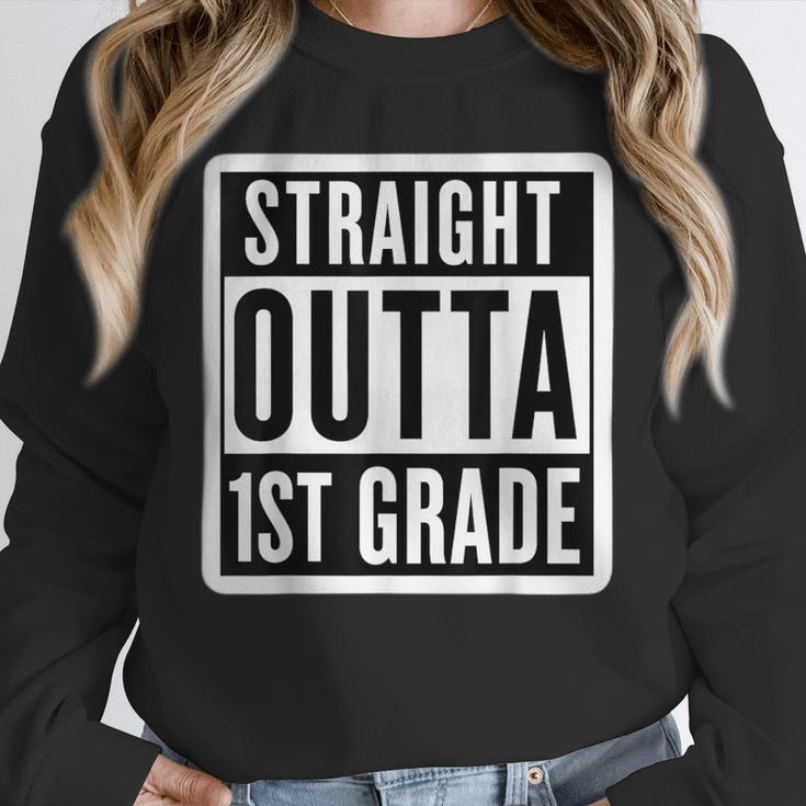 Straight Outta 1st Grade First Graduate Graduation Student Unisex Sweatshirt