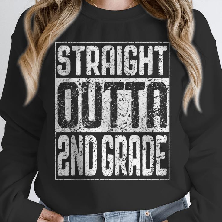 Straight Outta 2nd Grade Shirt Second Grade Graduation Unisex Sweatshirt